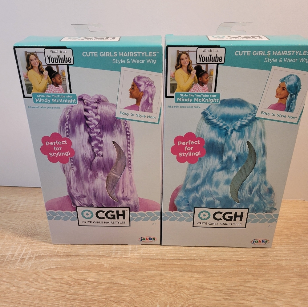 CGH Girls Style Wig NIB Lot of 2